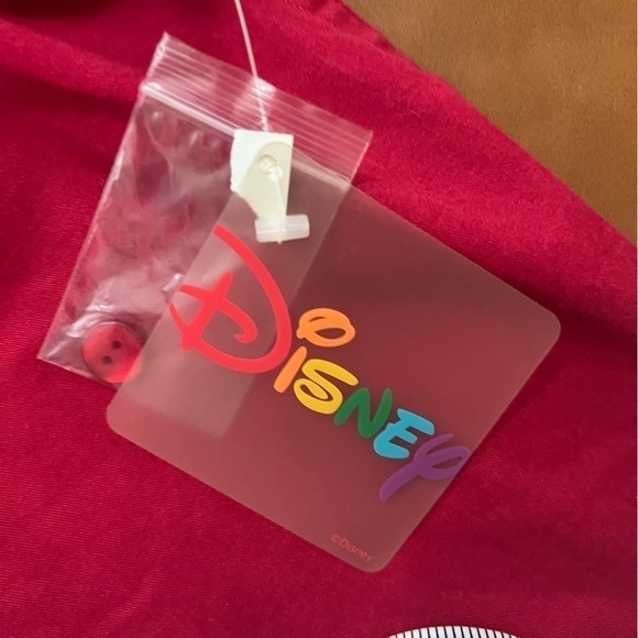 VTG 90s Disney Winnie the Pooh Piglet
Embroidered Deep Red Button Up Shirt Top L - Picture 4 of 8